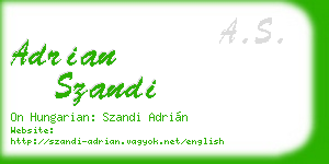 adrian szandi business card